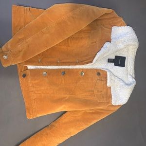 Forever 21 Sherpa Mustard Jacket